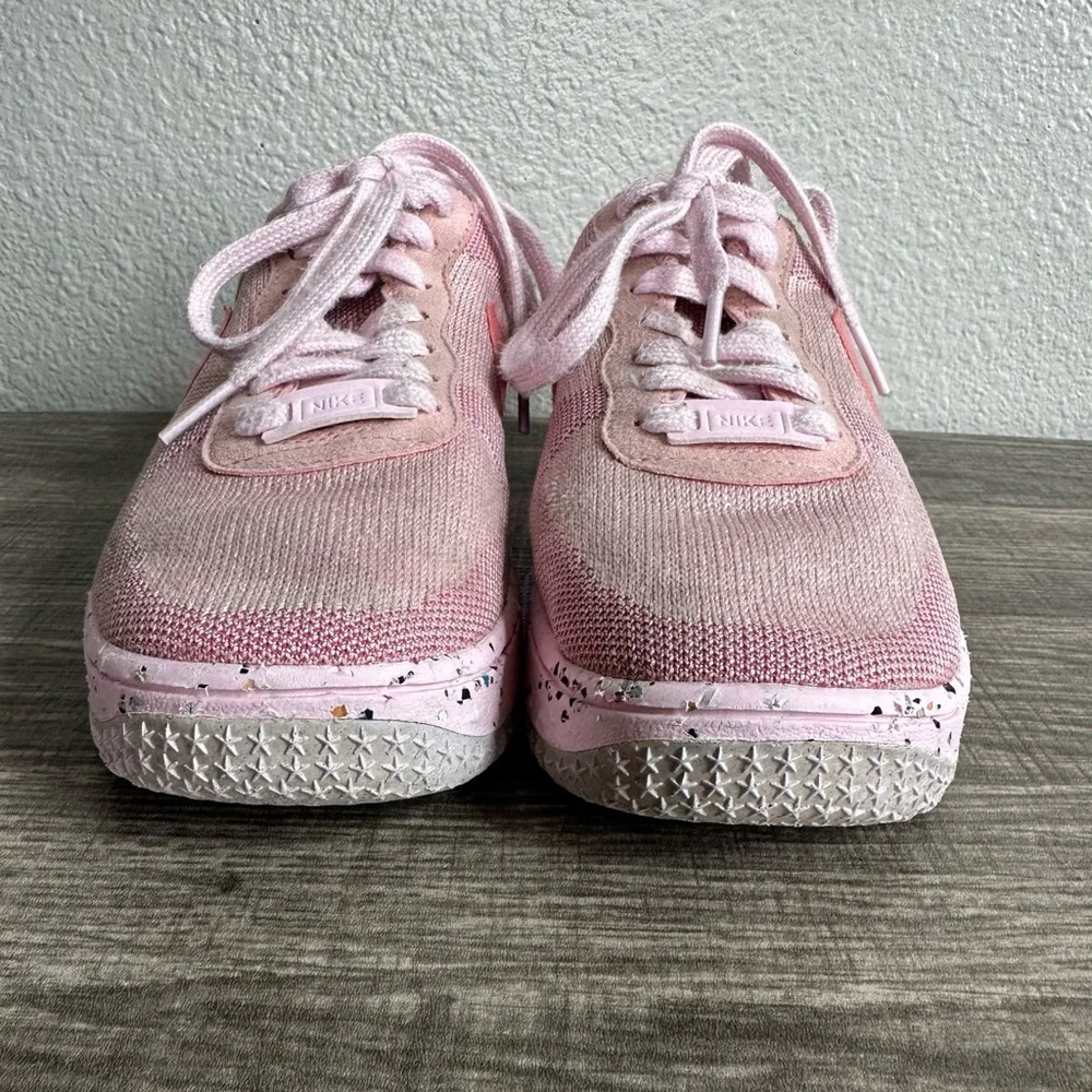 Nike Womens Air Force 1 Crater Flyknit Pink Glaze Pink Salt DC7273-600 Wmns 5.5 - Picture 2 of 9